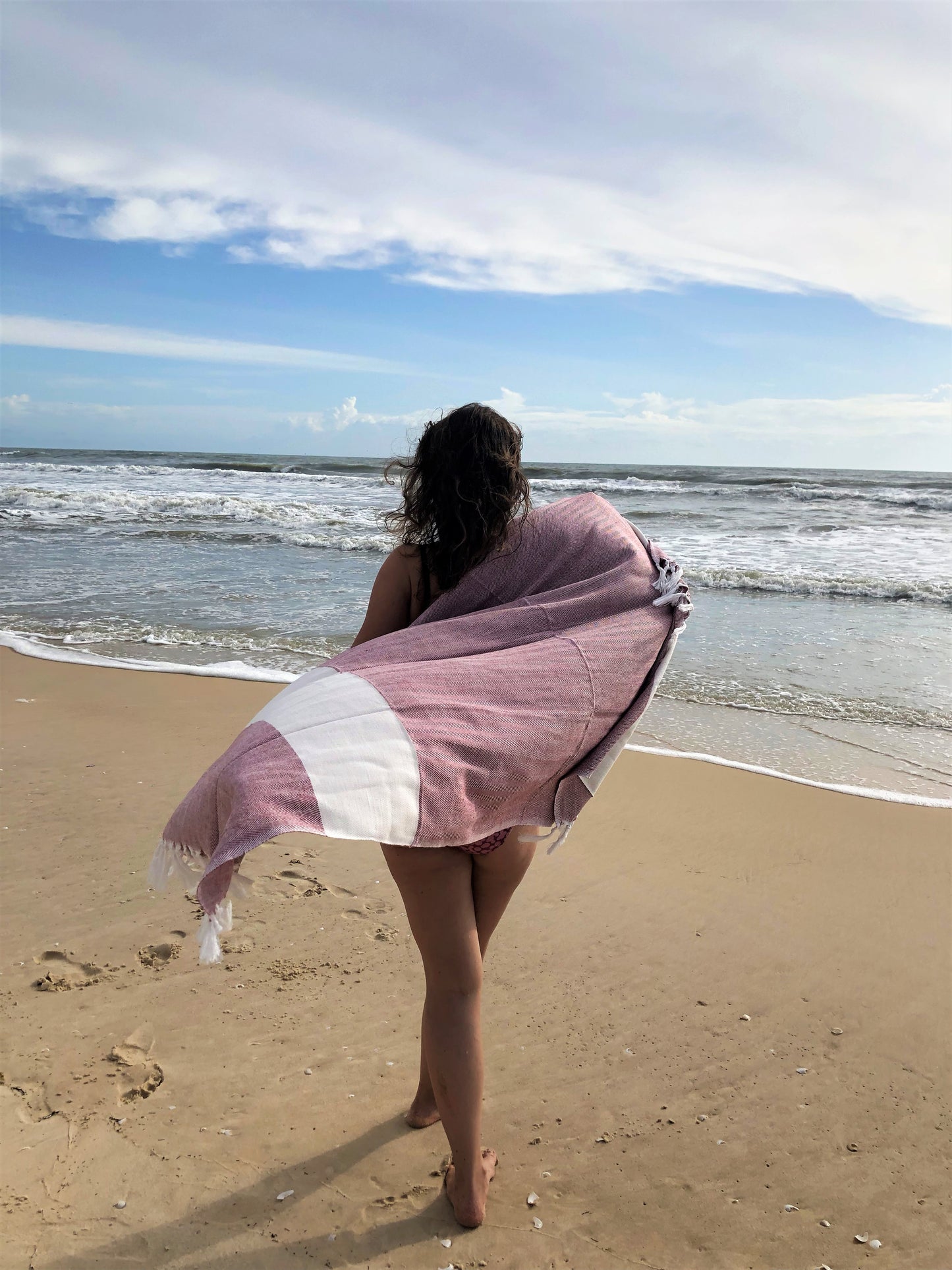 Manjistha Rusty Pink • Herbal-Dyed Yoga towel