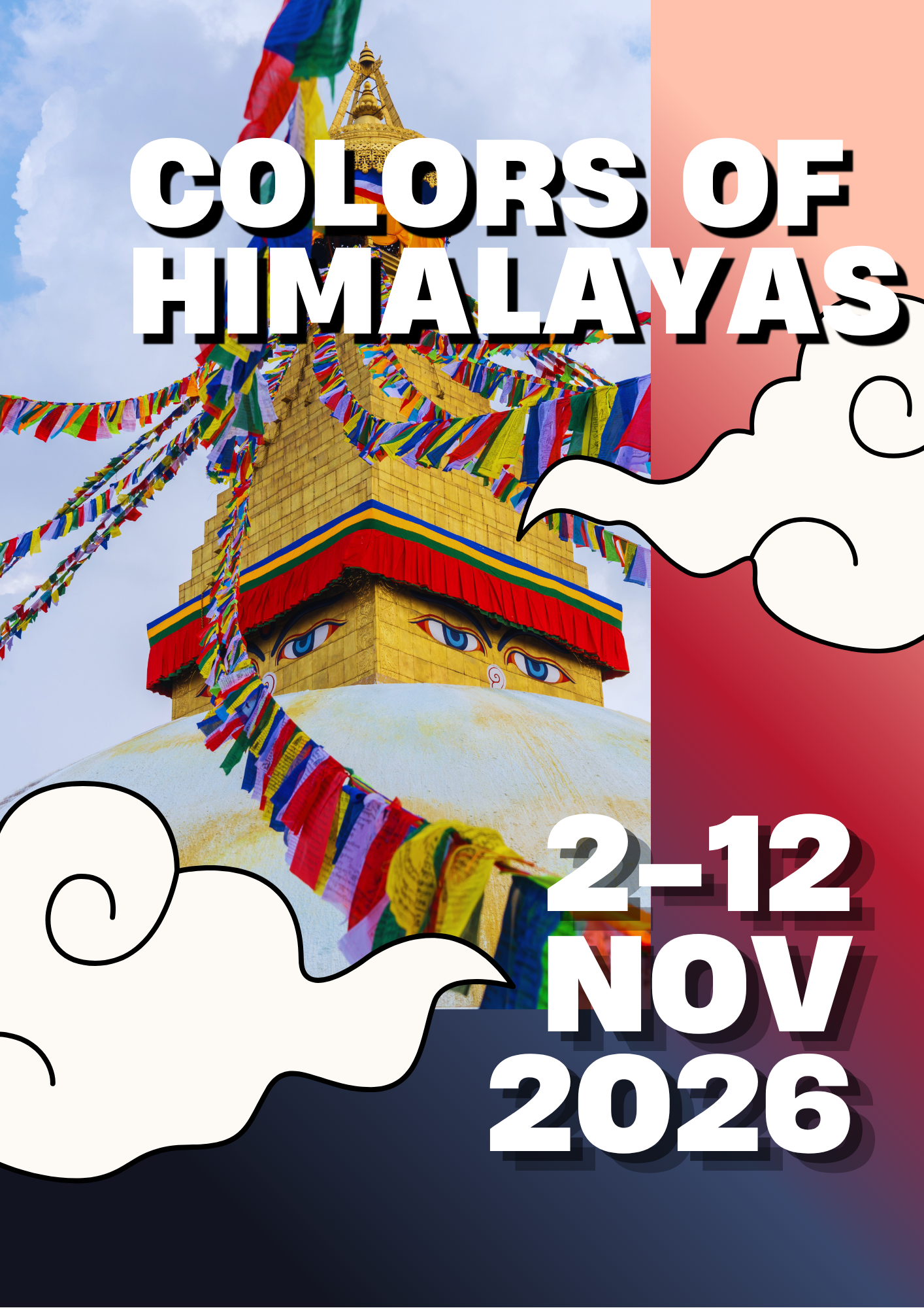 Colors of Himalayas:  2.-12. NOVEMBER 2026 DEPOSIT
