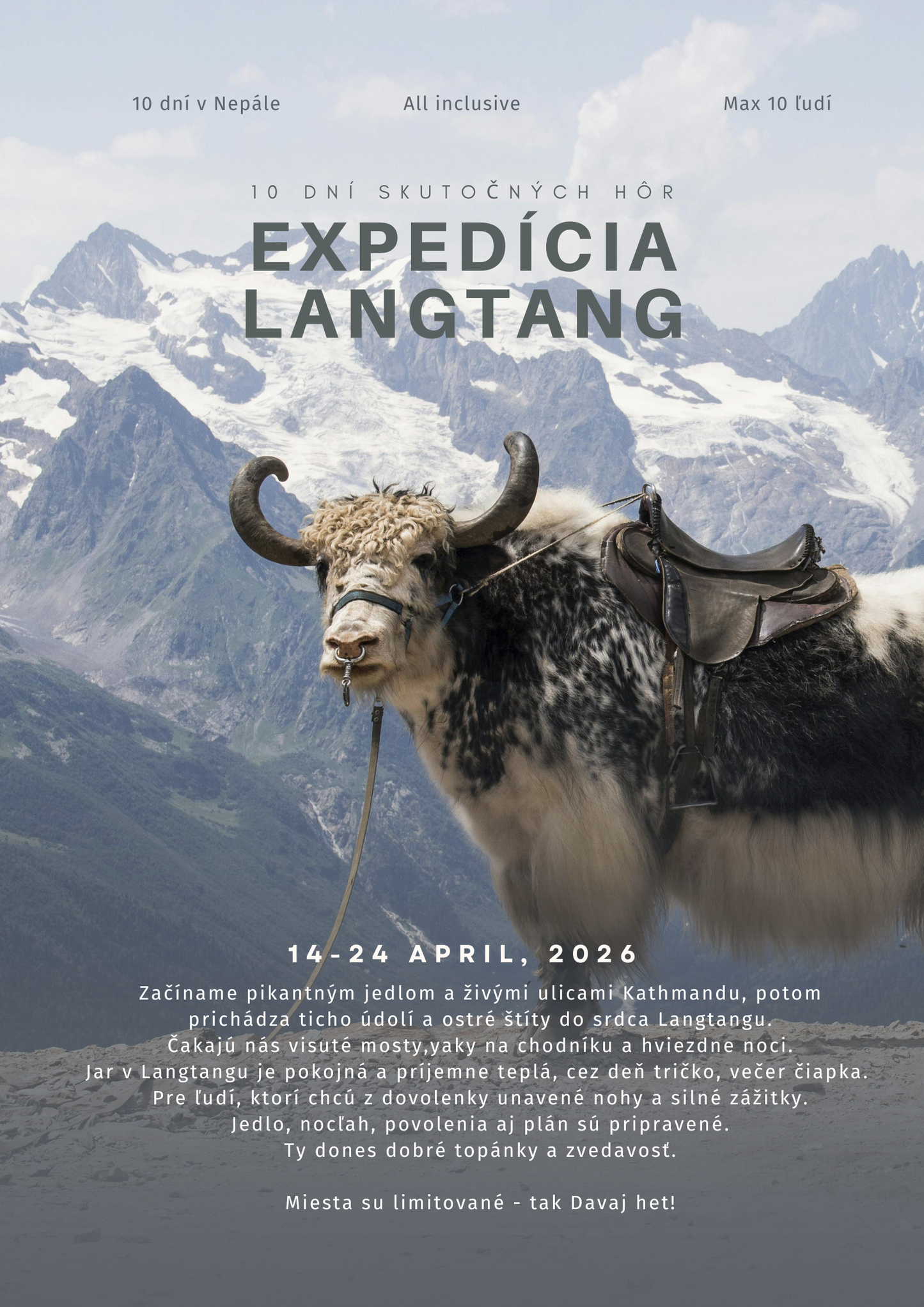 Langtang Expedition: 10 dní v srdci Himalájí. DEPOZIT